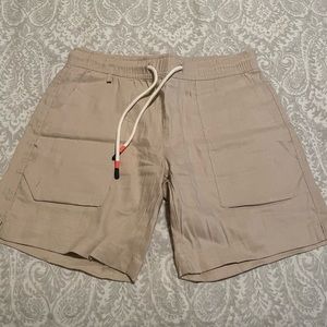 Ease Linen Shorts - Sandy Brown